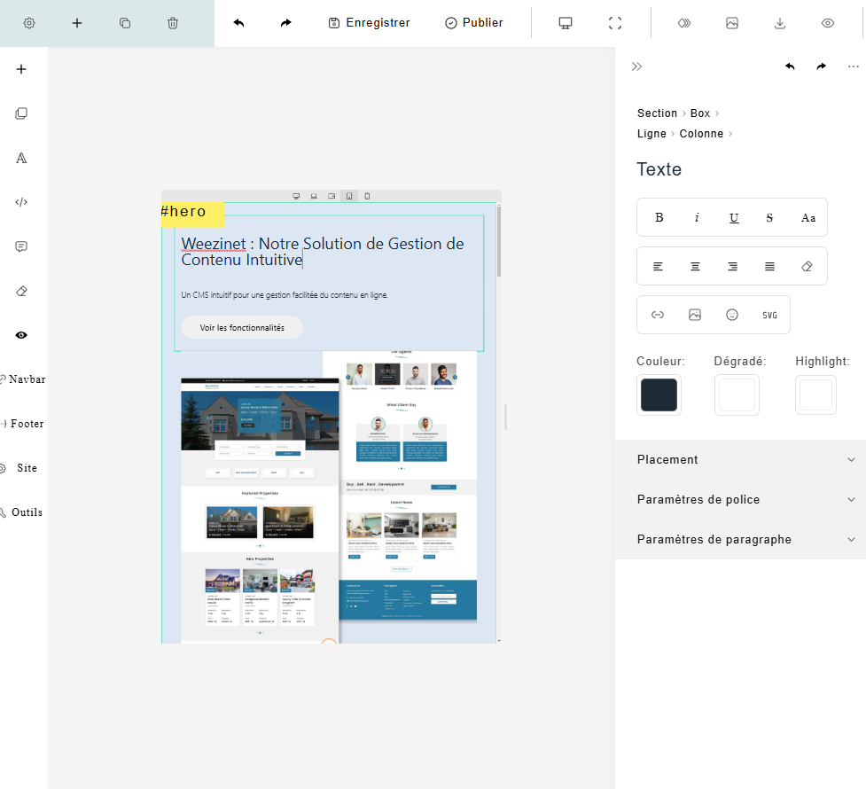 Interface solution Weezinet