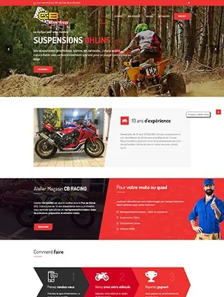 Création site web CB Racing Puy-de-Dôme